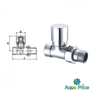 Кран Вентильный прямой с американкой Solomon ¾" Cr 1864 Кран Вентильный прямой с американкой Solomon ¾" Cr 1864