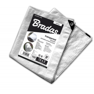 Тент, прозрачный армированный, LENO CRISTAL, 100 гр/м² размер 5 х 8м, PLC1005/8