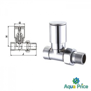 Кран Вентильный прямой с американкой Solomon ¾" Cr 1865 Кран Вентильный прямой с американкой Solomon ¾" Cr 1865