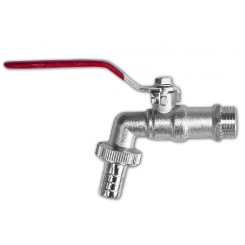 Кран шаровой 1/2" латунный никелированный, GKK031213