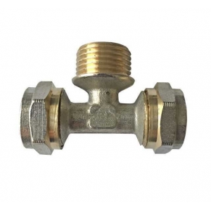 Тройник 20х3/4х20 с наружной резьбой NTM NF-1019