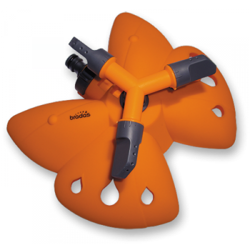 Ороситель вращающийся, 3-х рожковый, на подставке "Бабочка", GOLD LINE, GL8107PB