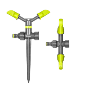 Ороситель вращающийся 2-х рожковый, на колышке LIME EDITION, LE-6101 Ороситель вращающийся 2-х рожковый, на колышке LIME EDITION, LE-6101