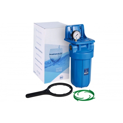 Корпус фильтра Big Blue 10" с манометром FH10B1-B-WB