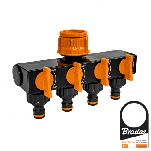 Распределитель с 4 кранами, РВ 1", ECO-PWB3033