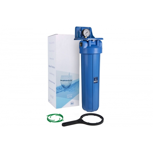 Корпус фильтра Big Blue 20" с манометром FH20B1-B-WB