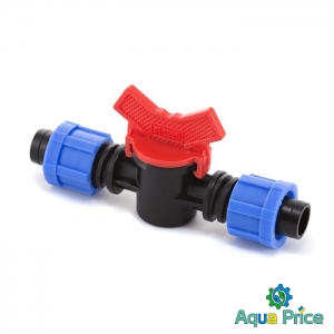 Кран шаровый для капельной ленты 16мм LV-0117 Presto-PS Кран шаровый для капельной ленты 16мм LV-0117 Presto-PS