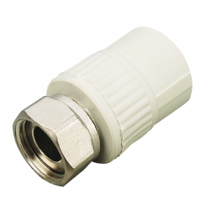 Муфта з накидною гайкою Vsplast PPR ф25х3/4" ** 2018 Муфта з накидною гайкою Vsplast PPR ф25х3/4" ** 2018