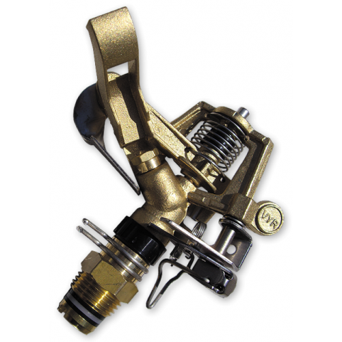 Ороситель вращающийся, пульсирующий, латунный с регулированием от 20°до360° РВ 1" (ø26 метров), BLACK LINE, GK803000