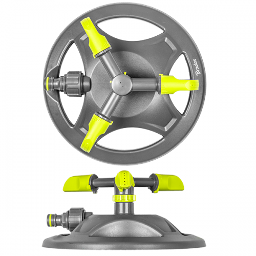 Ороситель вращающийся, 3-х рожковый, на круглой подставке, LIME LINE, LE-6201