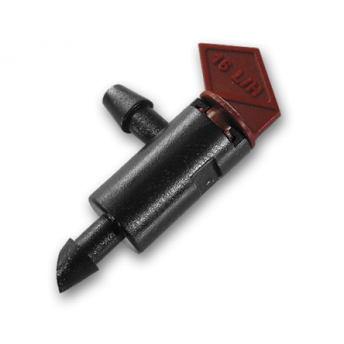 Эмиттер разборный с миникраном 15,2 л/ч (10 шт), под трубку 4 мм, DSE-0304