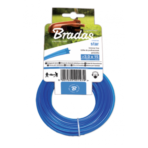 Леска для триммера, TRIMMER "звезда", 3,0х50, ZTG30050K