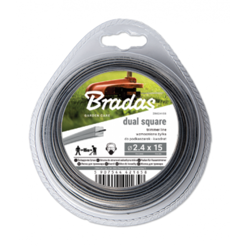 Лісочка для тримера, RIPPER DUAL "квадрат", 3,0х15, блістер, ZRK3015B