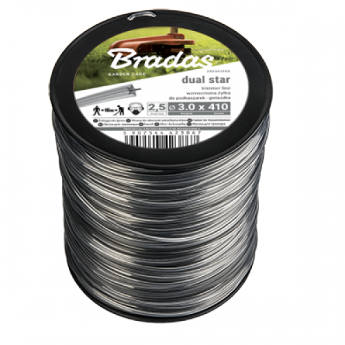 Лісочка для тримера, RIPPER DUAL "зірка", 2,7х481, котушка 2.5кг, ZRG2425KG