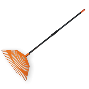 Грабли веерные — 23 зубца, черенок металлический, KT-CX23H-M