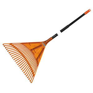 Грабли веерные — 24 зубца, черенок металлический, KT-CX24B-M