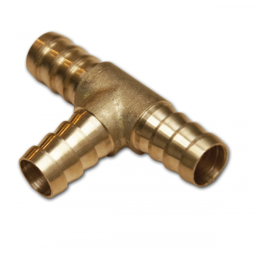 Тройник T-образный 8мм, ЛАТУНЬ, SE1-2T08