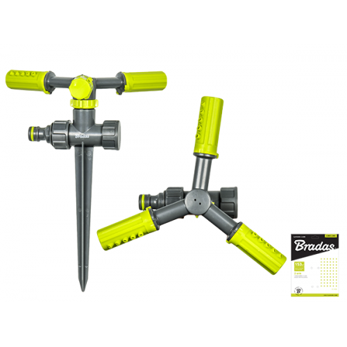 Ороситель вращающийся 3-х рожковый, на колышке, LIME LINE, LE-6107