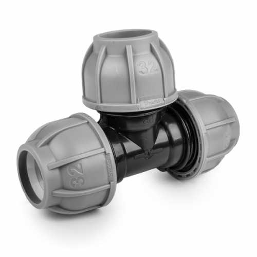 Трійник для труб PE, 25/20/25 мм, PN10, DSRA10T2520