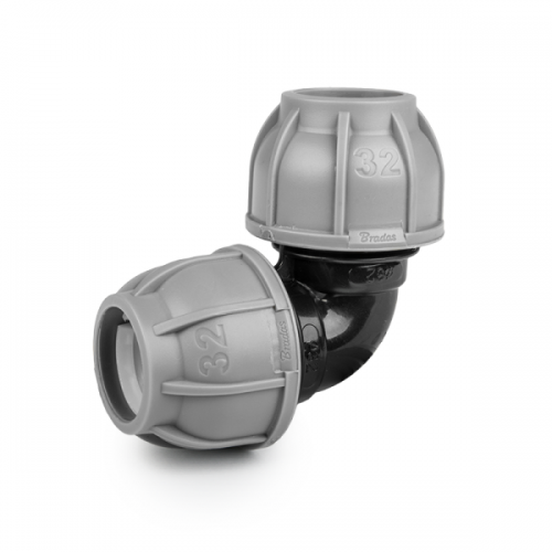 Коліно для труб PE, 20 мм, PN10, DSRA10K2020