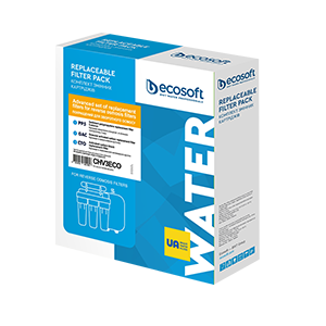 Улучшенный комплект картриджей Ecosoft 1-2-3 для фильтров обратного осмоса (CHV3ECO)