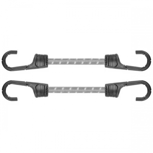 Резиновый шнур с крючками, 2 х 40см, PVC BUNGEE CORD HOOK, BCH2-08040GY-B