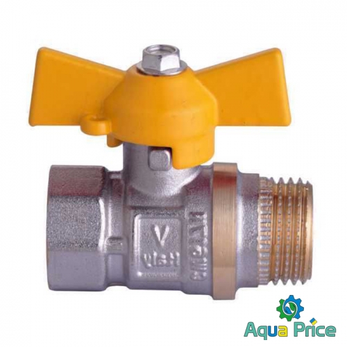 Кран кульовий прямий 1/2" НВ ЖБ NV-V Q002 6080 від PROFESSIONAL Кран кульовий прямий 1/2" НВ ЖБ NV-V Q002 6080 від PROFESSIONAL