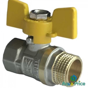 Кран шаровый прямой Water Valve 3/4" НВ ЖБ NV Q002