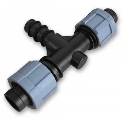 Тройник 2 x лента/ Соединитель для трубки 16мм, DSTA03-16L