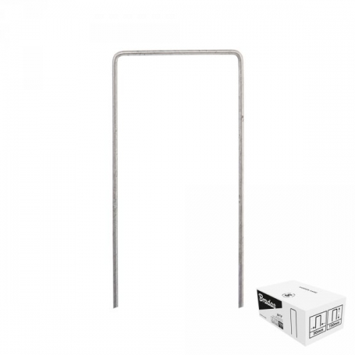 Шпилька оцинкованная, металлическая, 7/20 см, 100 шт, "U", ATSMGU1720/100BOX