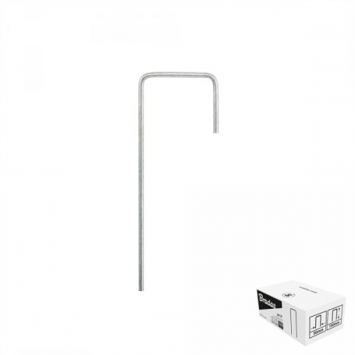 Шпилька оцинкованная, металлическая, 3/15 см, 100 шт, "J", ATSMGJ1315/100BOX