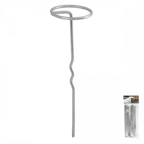 Шпилька оцинкованная, металлическая, 6/20 см, 10 шт, "G", ATSMGG2620/10B