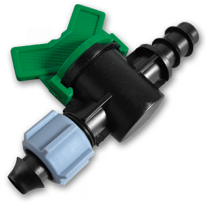 Старт-Коннектор для трубки с зажимной гайкой та миникраном, DSWZ14-16L Старт-Коннектор для трубки с зажимной гайкой та миникраном, DSWZ14-16L