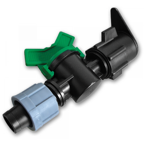 Старт-Коннектор, лента / плоский шланг с миникраном, DSTZ07-1701L