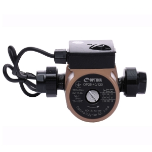 Насос циркуляционный Optima OP25-40 130мм + гайки. + кабель с вилкой!
