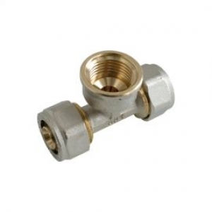 Тройник 16x1/2x16 с внутренней резьбой APE ITALY 732 L