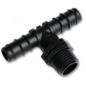 Тройник с наружной резьбой 1/2", штуцер под трубку 16 мм, DSWA06-1216L Тройник с наружной резьбой 1/2", штуцер под трубку 16 мм, DSWA06-1216L