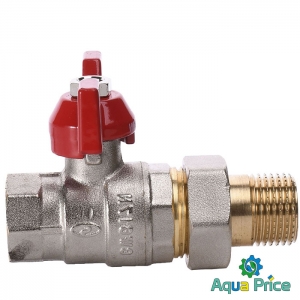 Кран шаровый прямой с американкой Solomon 1/2" Sol 0021042 Кран шаровый прямой с американкой Solomon 1/2" Sol 0021042