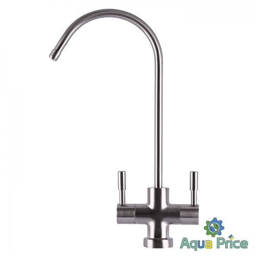 Кран для обратного осмоса (двойное подключение) ZB-77A-SN "Модерн"