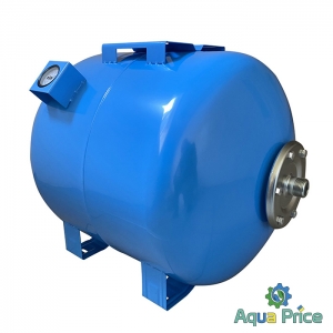 Гидроаккумулятор 80л VOLKS 10bar горизонтальный (c манометром)