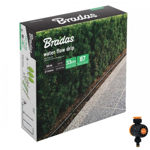 Комплект с капельной трубкой и таймером, WATER FLOW DRIP, 50 м. DSWWF50-SET2-T Комплект с капельной трубкой и таймером, WATER FLOW DRIP, 50 м. DSWWF50-SET2-T