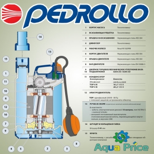 Насос дренажный Top 5-10 (Италия)