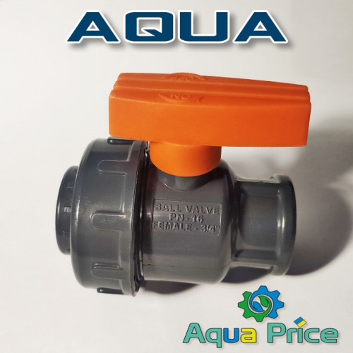 Кран Aqua 3/4" ВВ пластиковый