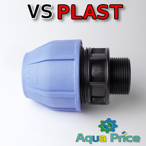 Муфта VS-plast 40-1 1/4" НР (Украина) Муфта VS-plast 40-1 1/4" НР (Украина)
