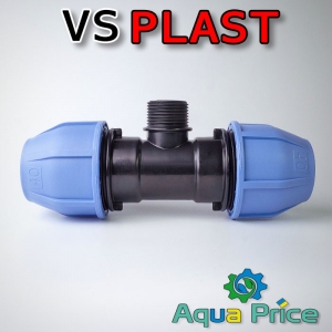 Тройник VS-plast 40-1"-40 НР Тройник VS-plast 40-1"-40 НР