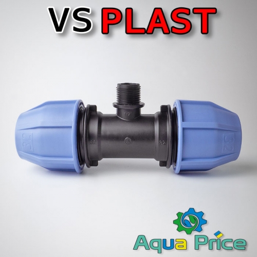 Тройник VS-plast 32-1/2"-32 НР (Украина) Тройник VS-plast 32-1/2"-32 НР (Украина)