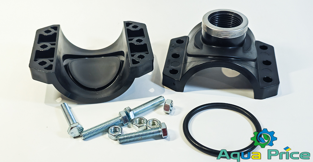 Детали хомута 110-1 1/2" ВР PN10 Unidelta для врезки