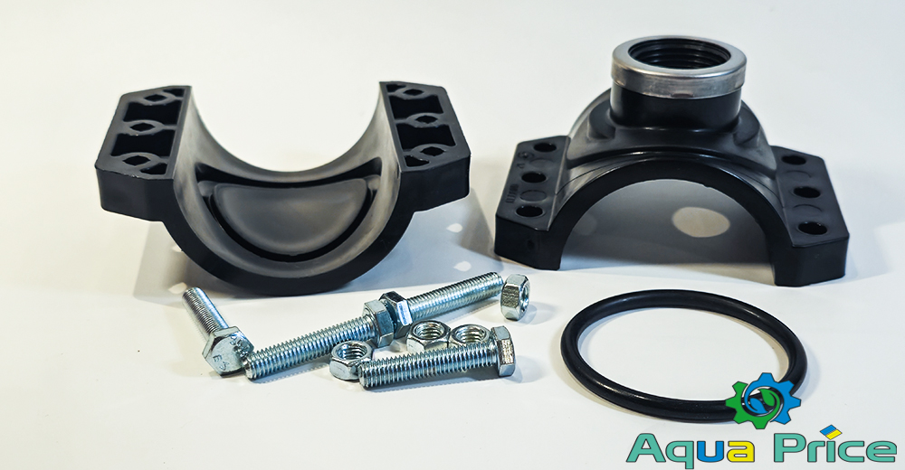 Детали хомута 110 мм 1" ВР Unidelta для врезки