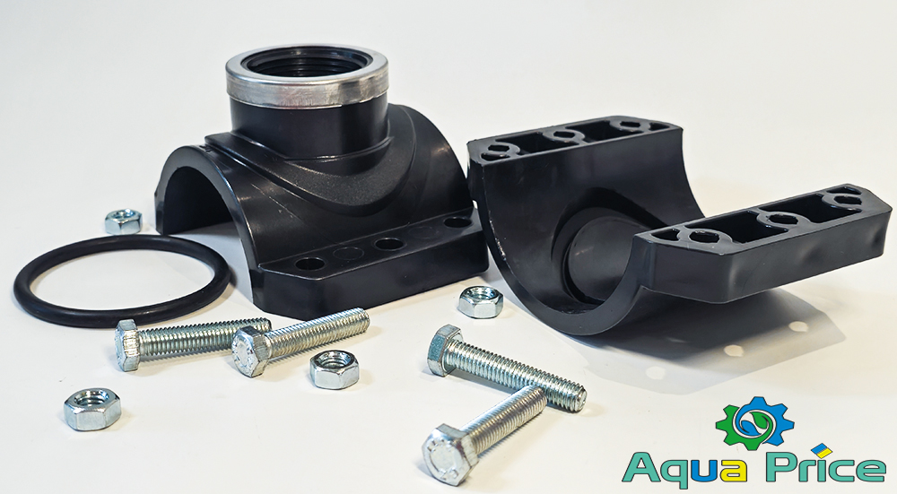 Детали хомута седлового 75 мм 1 1/4" ВР Unidelta для врезки