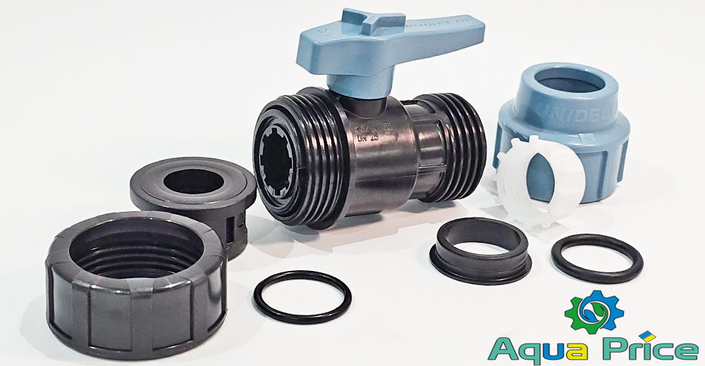 Детали Крана 25 мм 3/4" ВР Unidelta для ПЭ труб